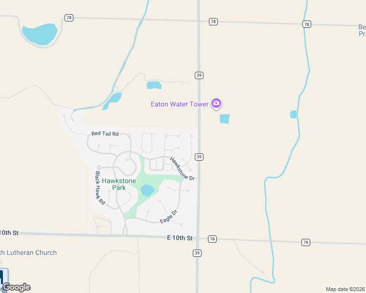 map of restaurants, bars, coffee shops, grocery stores, and more near 905 Falcon Ridge Court in Eaton