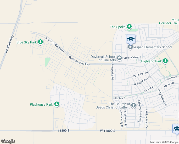 map of restaurants, bars, coffee shops, grocery stores, and more near 11339 South Offshore Way in South Jordan