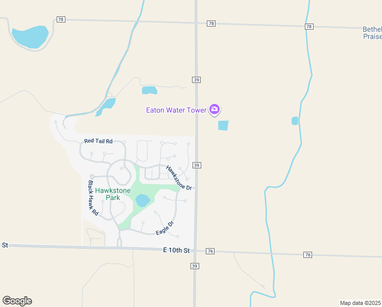 map of restaurants, bars, coffee shops, grocery stores, and more near 1435 Hawkridge Road in Eaton