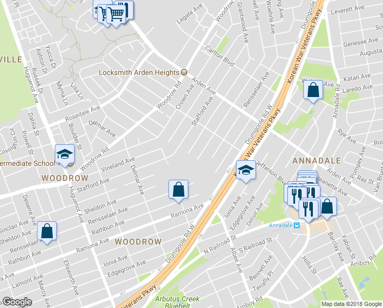 map of restaurants, bars, coffee shops, grocery stores, and more near 238 Sinclair Avenue in Staten Island
