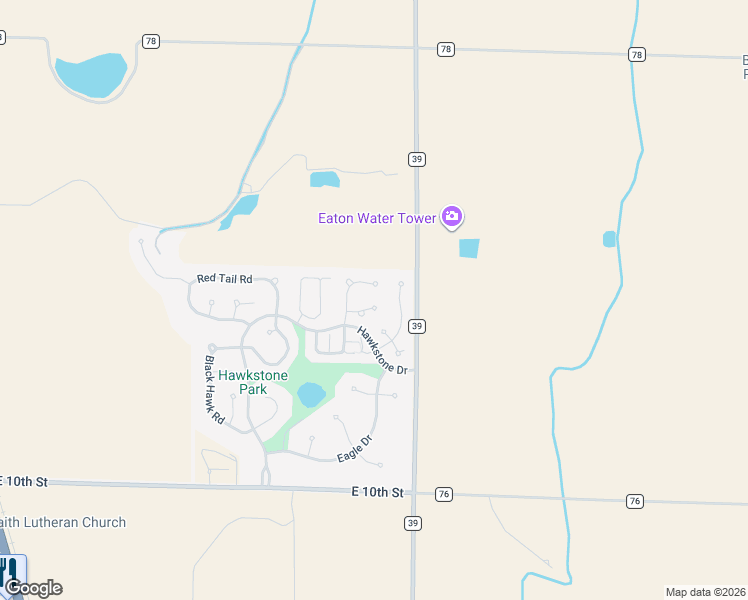 map of restaurants, bars, coffee shops, grocery stores, and more near 905 Falcon Ridge Court in Eaton