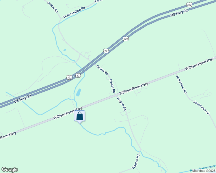map of restaurants, bars, coffee shops, grocery stores, and more near 81 Center Road in Mifflintown