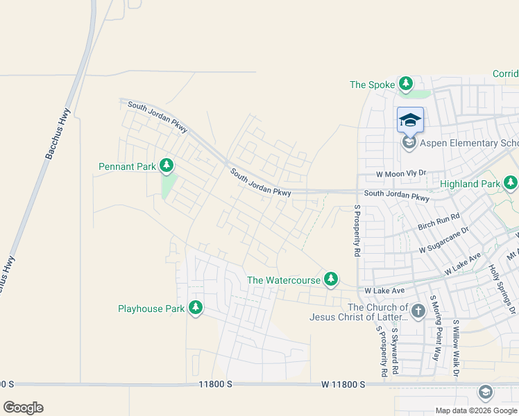 map of restaurants, bars, coffee shops, grocery stores, and more near 11352 Silver Pond Drive in South Jordan