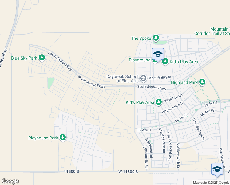 map of restaurants, bars, coffee shops, grocery stores, and more near 6608 West Gosling Drive in South Jordan