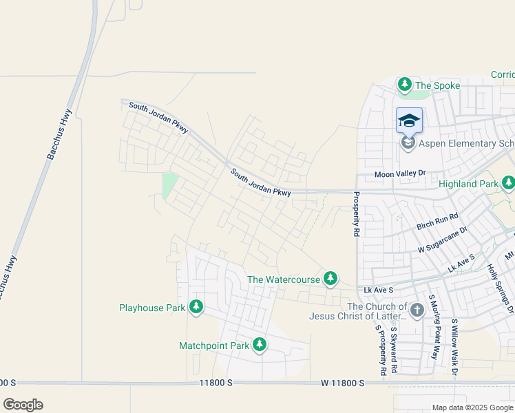 map of restaurants, bars, coffee shops, grocery stores, and more near 11348 Silver Pond Drive in South Jordan