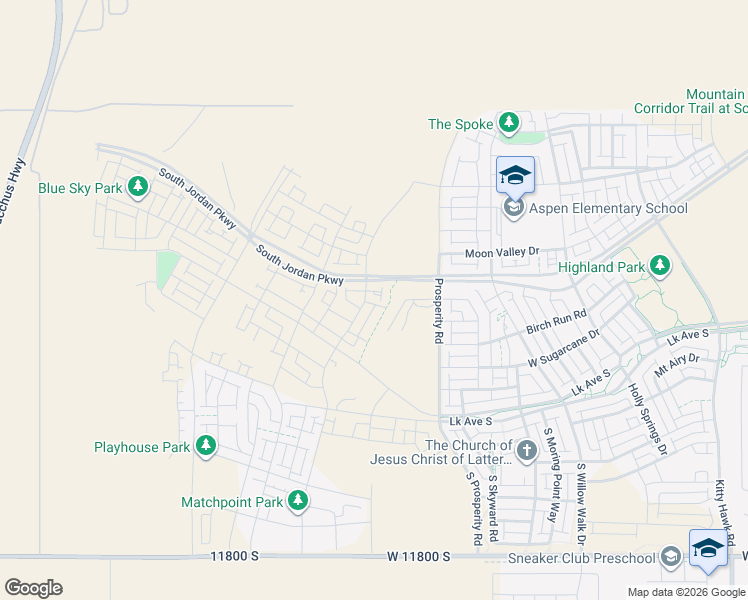 map of restaurants, bars, coffee shops, grocery stores, and more near 6612 West Gosling Drive in South Jordan