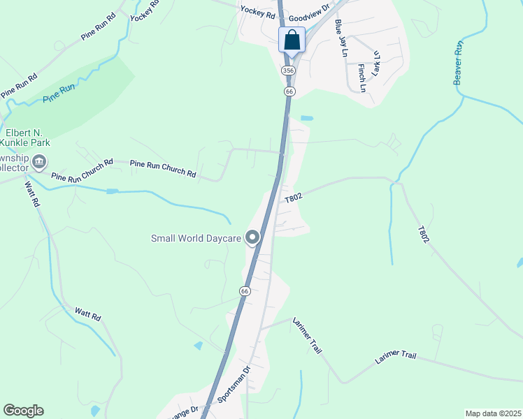 map of restaurants, bars, coffee shops, grocery stores, and more near 4408 Pennsylvania 66 in Apollo