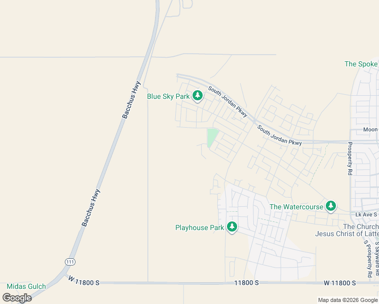 map of restaurants, bars, coffee shops, grocery stores, and more near 7076 West Lake Avenue in South Jordan