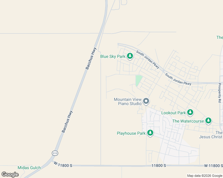 map of restaurants, bars, coffee shops, grocery stores, and more near 7156 West Lake Avenue in South Jordan