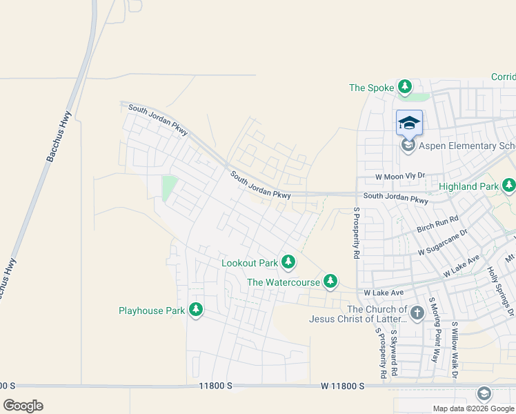 map of restaurants, bars, coffee shops, grocery stores, and more near Unnamed Road in South Jordan