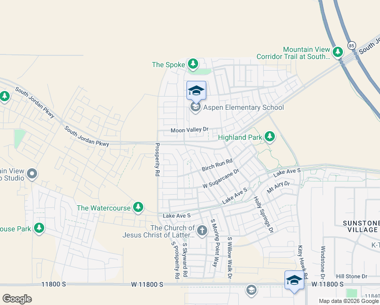 map of restaurants, bars, coffee shops, grocery stores, and more near 11349 South Willow Walk Drive in South Jordan