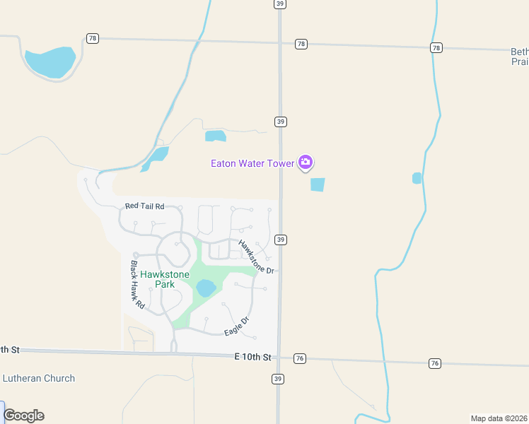 map of restaurants, bars, coffee shops, grocery stores, and more near 1435 Hawkridge Road in Eaton