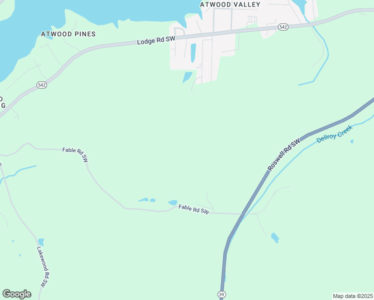 map of restaurants, bars, coffee shops, grocery stores, and more near 6207 Fable Road Southwest in Sherrodsville