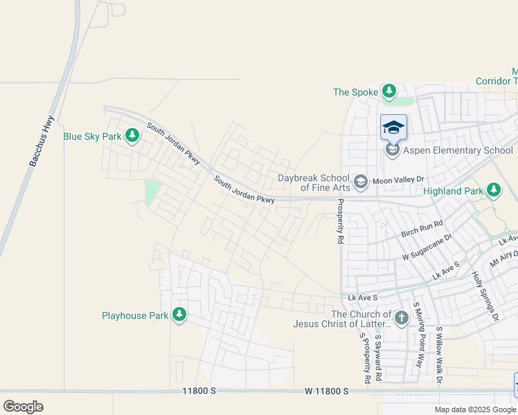 map of restaurants, bars, coffee shops, grocery stores, and more near 11319 Silver Pond Drive in South Jordan