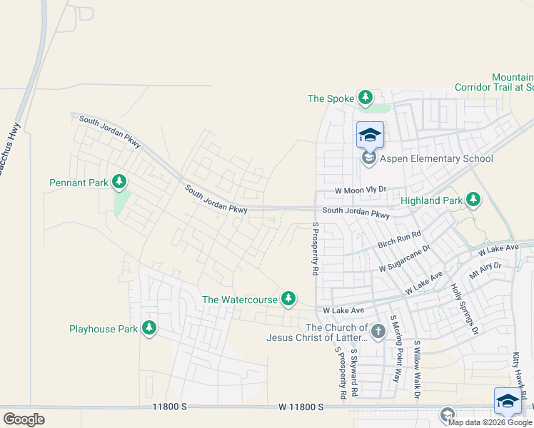 map of restaurants, bars, coffee shops, grocery stores, and more near 6617 South Jordan Parkway West in South Jordan