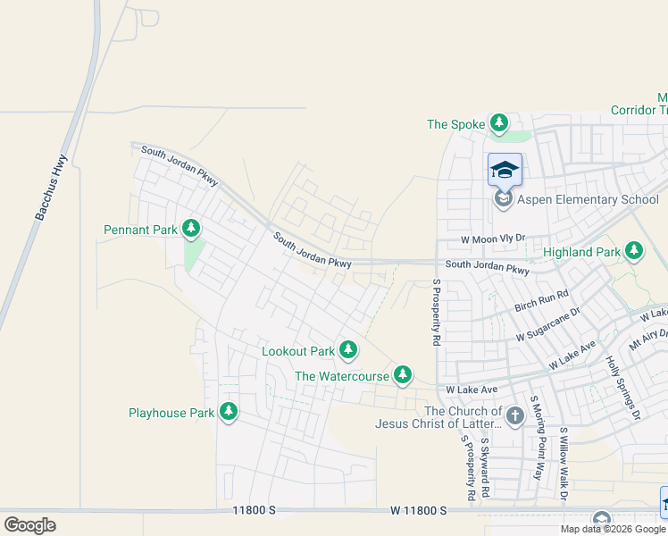 map of restaurants, bars, coffee shops, grocery stores, and more near in South Jordan
