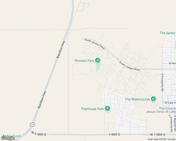 map of restaurants, bars, coffee shops, grocery stores, and more near West Bluefin Drive in South Jordan