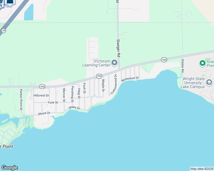 map of restaurants, bars, coffee shops, grocery stores, and more near 110 Schelich Drive in Celina