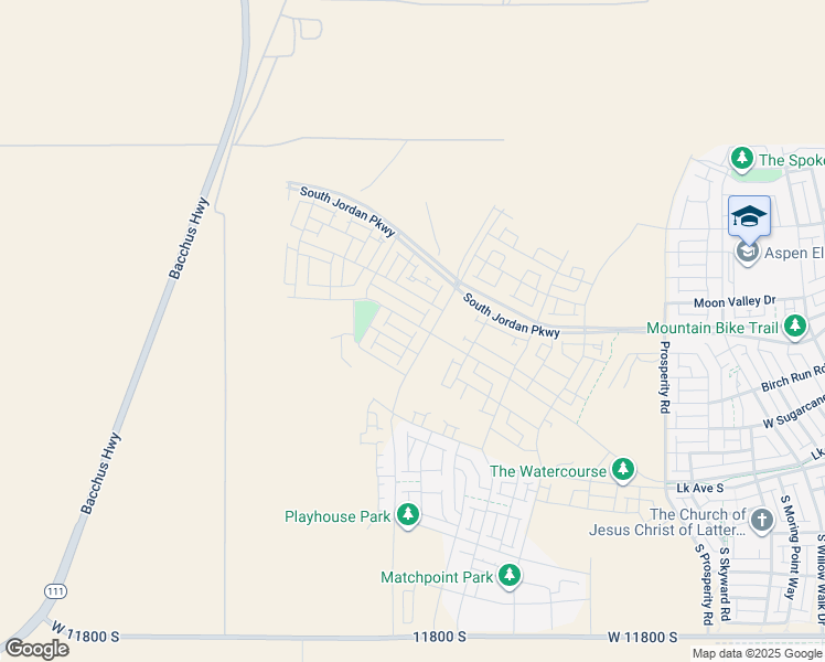 map of restaurants, bars, coffee shops, grocery stores, and more near Bacchus Highway in Bingham Canyon