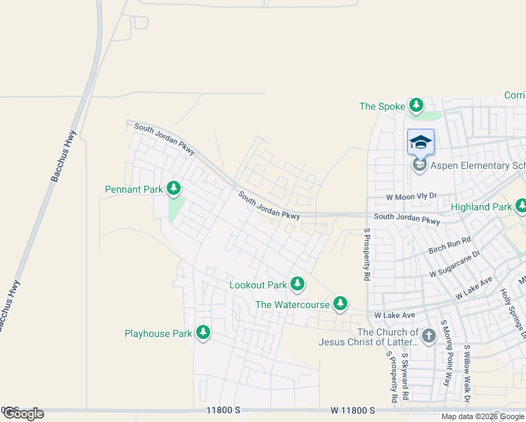 map of restaurants, bars, coffee shops, grocery stores, and more near in South Jordan
