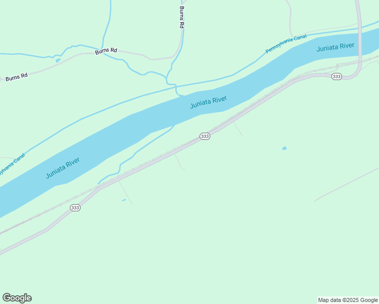 map of restaurants, bars, coffee shops, grocery stores, and more near 20550 Pennsylvania 333 in Thompsontown