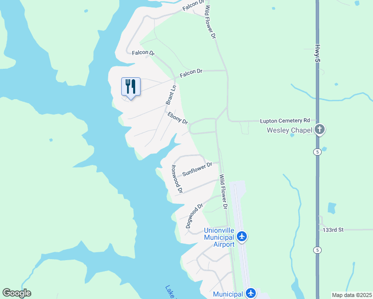 map of restaurants, bars, coffee shops, grocery stores, and more near Ironwood Drive in Unionville