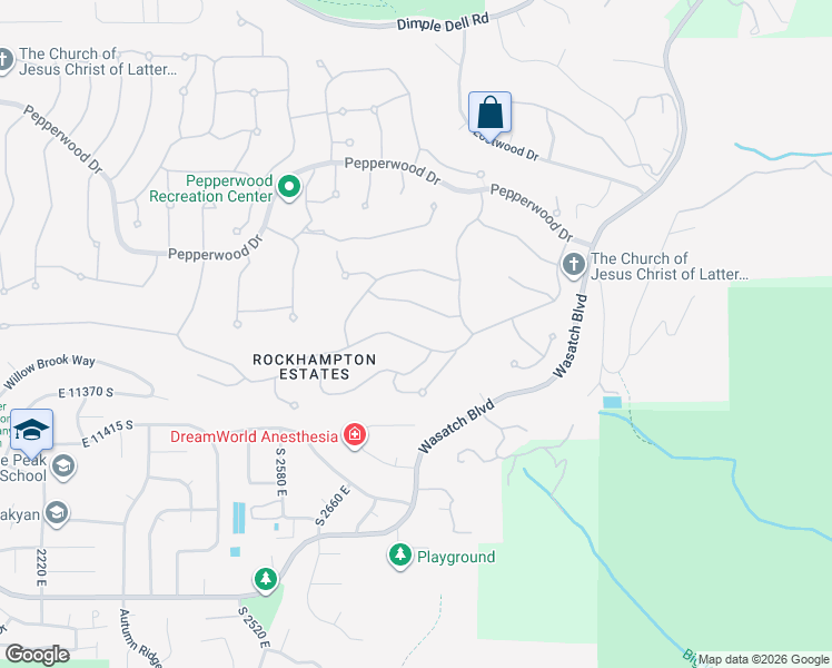 map of restaurants, bars, coffee shops, grocery stores, and more near 87 Lone Hollow in Sandy