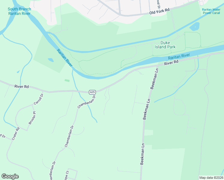 map of restaurants, bars, coffee shops, grocery stores, and more near 594 River Road in Somerset County