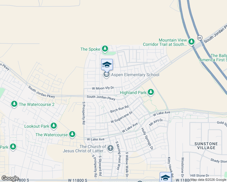 map of restaurants, bars, coffee shops, grocery stores, and more near in Stansbury Park
