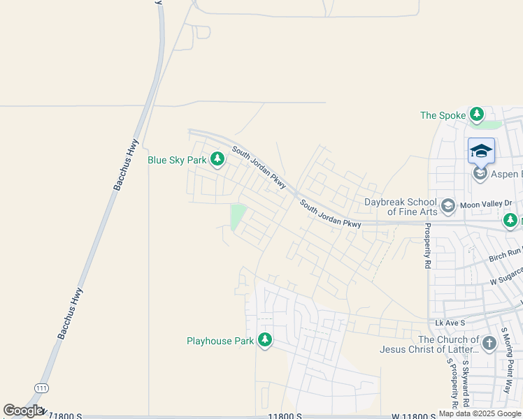 map of restaurants, bars, coffee shops, grocery stores, and more near 6932 West Docksider Drive in South Jordan