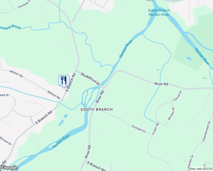 map of restaurants, bars, coffee shops, grocery stores, and more near 854 River Road in Somerset County