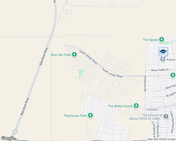 map of restaurants, bars, coffee shops, grocery stores, and more near 6942 West Docksider Drive in South Jordan