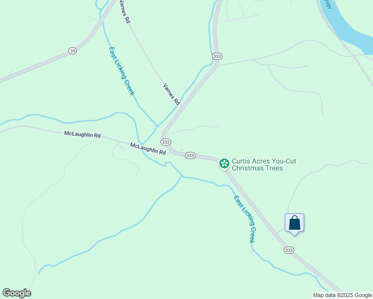 map of restaurants, bars, coffee shops, grocery stores, and more near 9287 Pennsylvania 333 in Port Royal