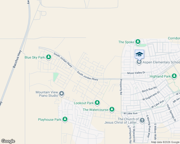 map of restaurants, bars, coffee shops, grocery stores, and more near 6719 West Miramar Street in South Jordan