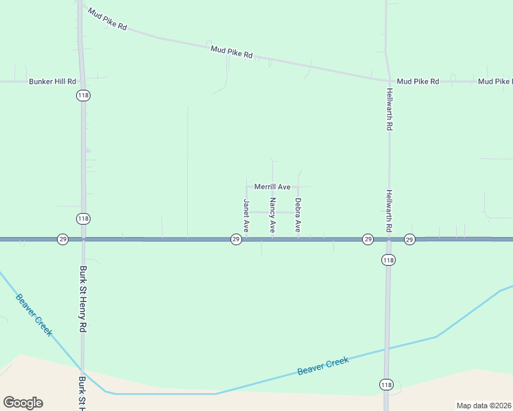 map of restaurants, bars, coffee shops, grocery stores, and more near 4300 William Avenue in Celina