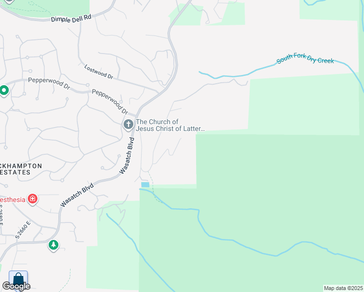 map of restaurants, bars, coffee shops, grocery stores, and more near 3222 Eagle View Circle in Sandy