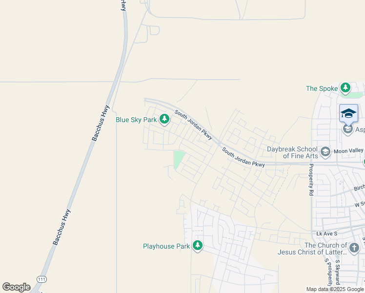 map of restaurants, bars, coffee shops, grocery stores, and more near 6978 West Docksider Drive in South Jordan