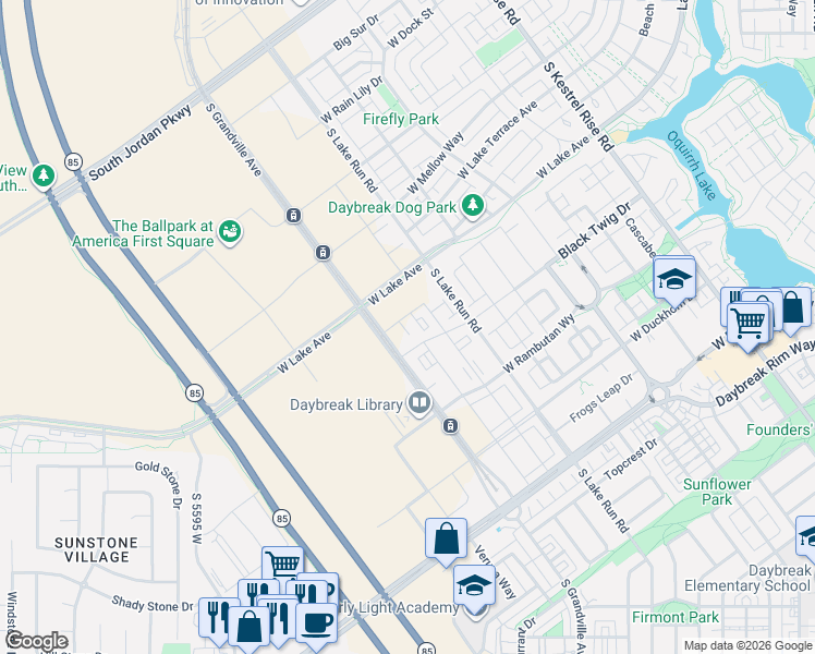 map of restaurants, bars, coffee shops, grocery stores, and more near in 