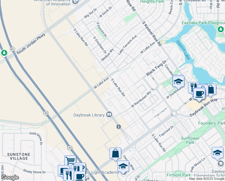 map of restaurants, bars, coffee shops, grocery stores, and more near in 