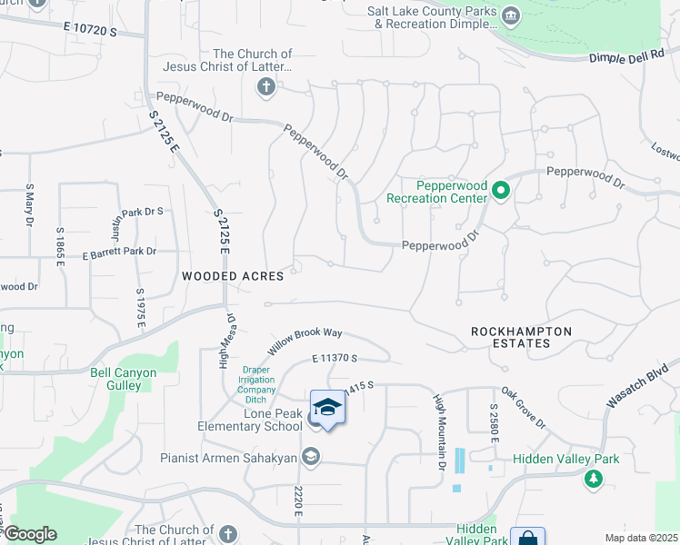 map of restaurants, bars, coffee shops, grocery stores, and more near 10 Apple Hill Circle in Sandy