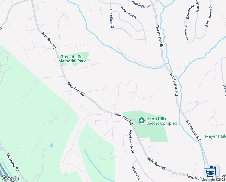 map of restaurants, bars, coffee shops, grocery stores, and more near 195 Wallingford Dr in Pittsburgh