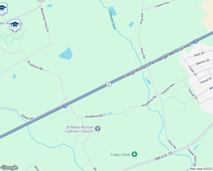 map of restaurants, bars, coffee shops, grocery stores, and more near CMSgt. Richard L. Etchberger Memorial Highway in Hamburg