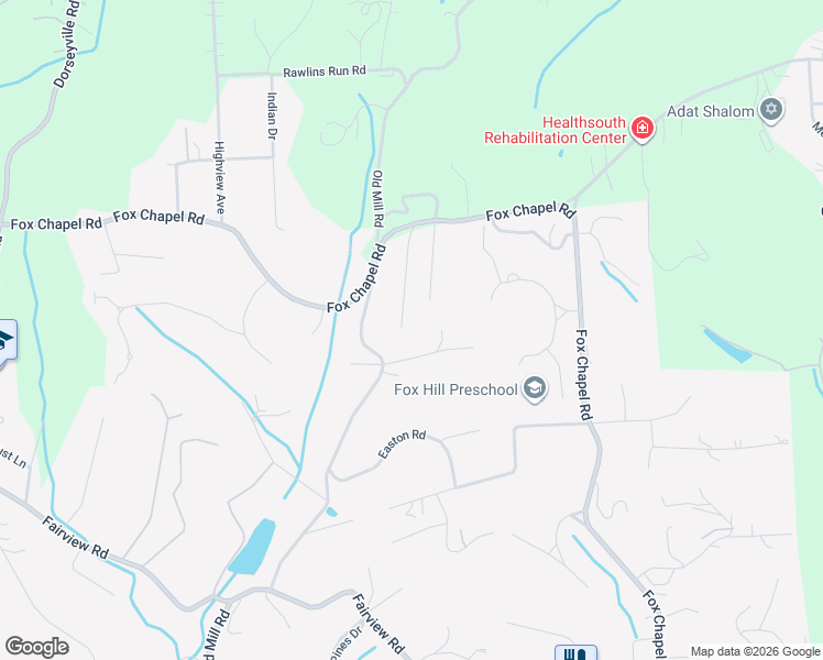 map of restaurants, bars, coffee shops, grocery stores, and more near 150 Chapel Knoll Drive in Pittsburgh