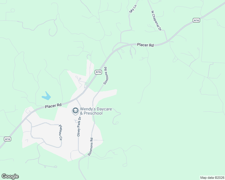 map of restaurants, bars, coffee shops, grocery stores, and more near 9109 Simmons Road in Redding