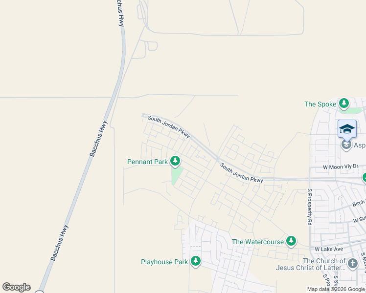 map of restaurants, bars, coffee shops, grocery stores, and more near 6800 11800 South in Herriman