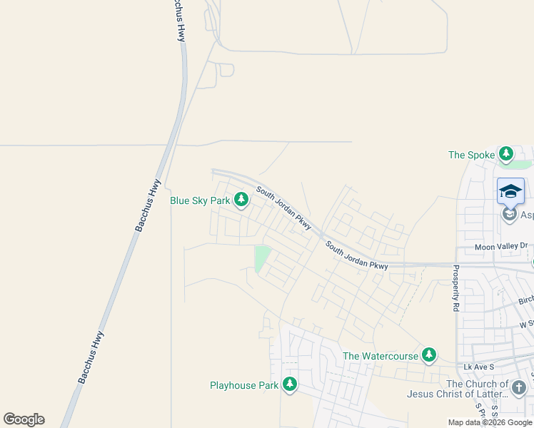 map of restaurants, bars, coffee shops, grocery stores, and more near 11161 South Cheviot Hills Lane in South Jordan