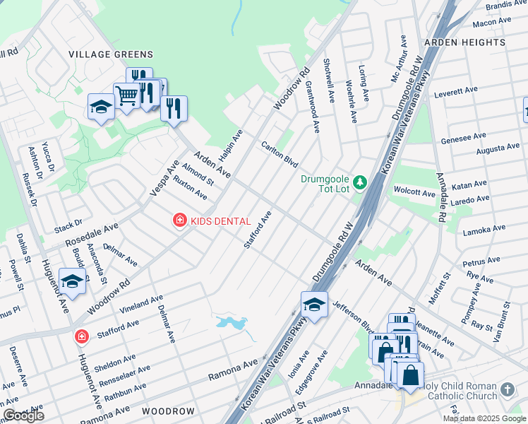 map of restaurants, bars, coffee shops, grocery stores, and more near 170 Stafford Avenue in Staten Island