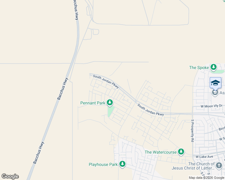 map of restaurants, bars, coffee shops, grocery stores, and more near 6998 West Granbury Drive in South Jordan