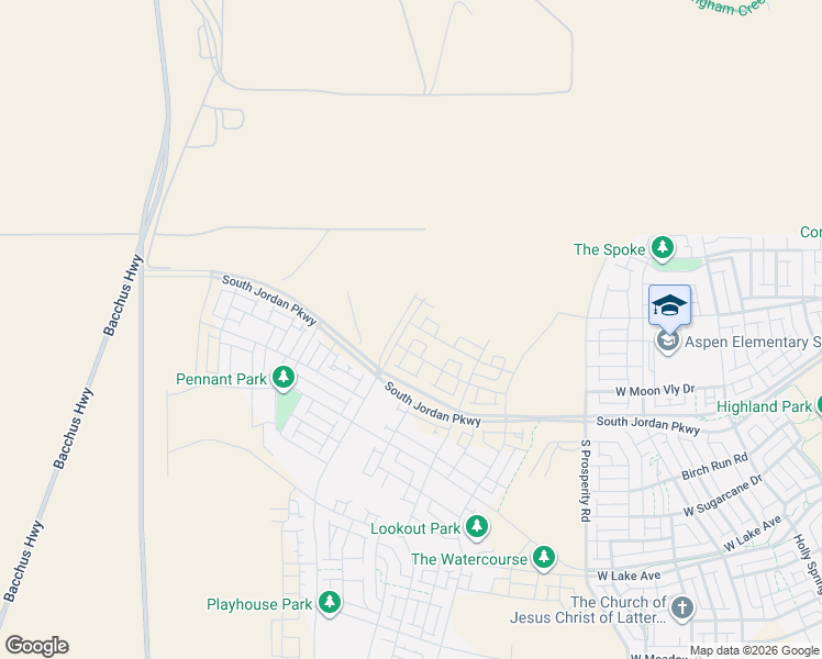 map of restaurants, bars, coffee shops, grocery stores, and more near Unnamed Road in Bingham Canyon