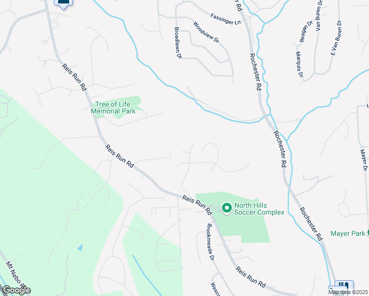 map of restaurants, bars, coffee shops, grocery stores, and more near 195 Wallingford Drive in Pittsburgh